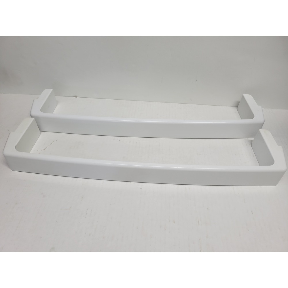 GE Refrigerator Door‎ Shelf Bin 245D1181P001 White Set of 2 Replacement Parts